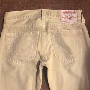 Khaki color True Religion Jeans size 32 waist